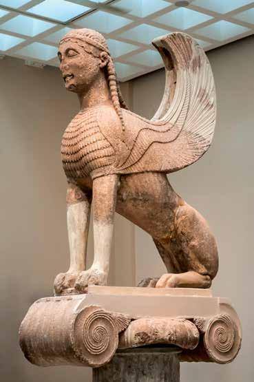 Sphinx of Naxos. Delphi Archaeological Museum. Photo by Christos Simatos.