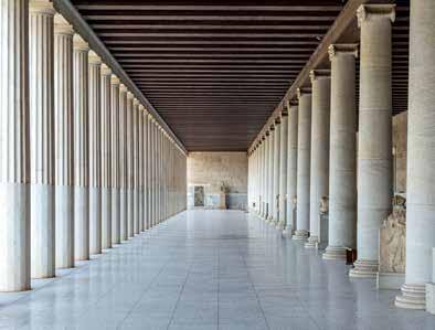 Reconstruction of a Greek stoa. Photo by Christos Simatos.